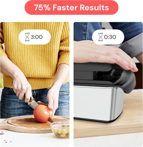 Fullstar Vegetable Chopper & Mandoline Slicer - 8-in-1 Stainless Steel Kitchen Gadget for Easy Food Prep