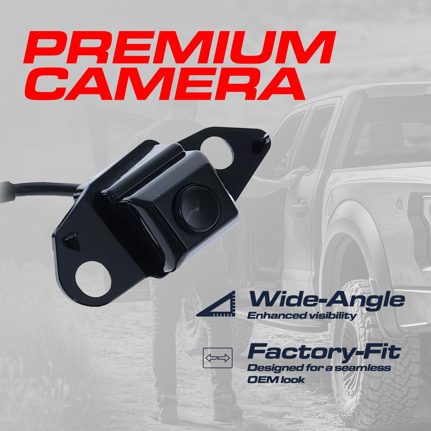 Master Tailgaters Replacement for Toyota RAV4 w/Spare Tire Carrier (2009-2012), RAV4 w/o AVM (2016-2018) Backup Camera OE Part # 86790-42020, 86790-42021