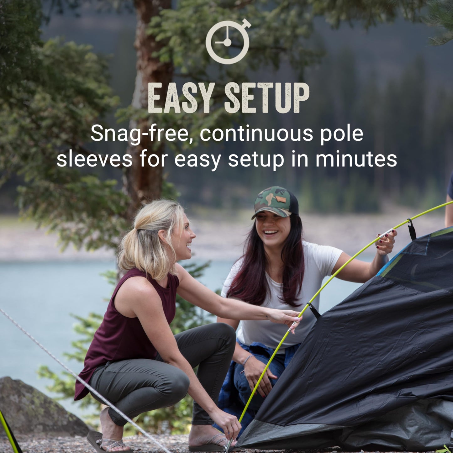 Coleman 4-Person Sundome Dark Room Dome Camping Tent