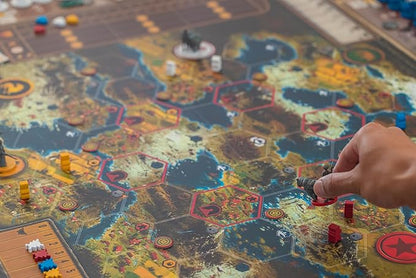 Stonemaier Games: Scythe (Base Game) by Jamey Stegmaier | an Engine-Building Area Control Strategy Board Game with Mechs Set in Dieselpunk 1920+ Europe for Adults and Family | 1-5 Players 115 Mins