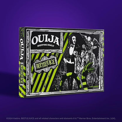 Ouija: Beetlejuice Inspired by Tim Burton’s Cult Classic Movie Collectible Classic Ouija Board Game with Green Planchette Officially Licensed Collectible and Merchandise 2-4 Players Ages 8+