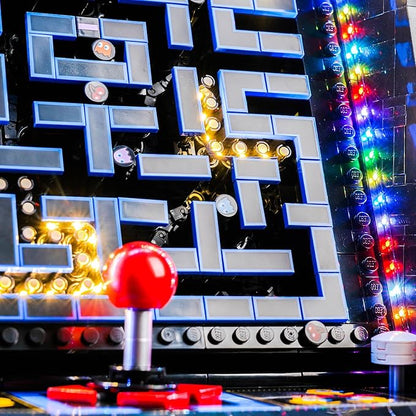 Upgraded Light Kit Compatible with Lego Icons PAC-Man Arcade Building Blocks Model Lights Decoration Compatible with Lego 10323 (Model Not Included)