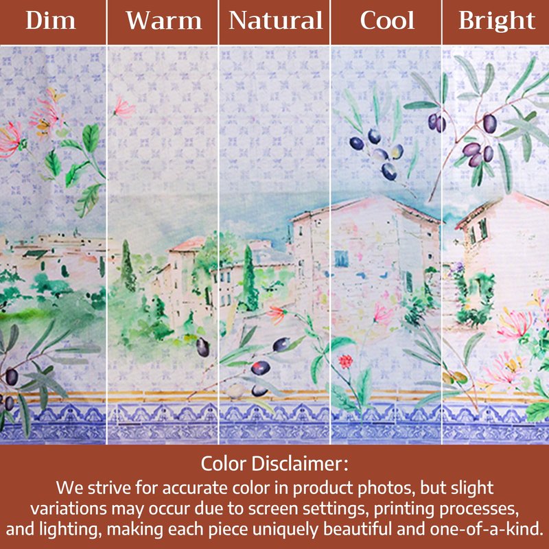 Maison d'Hermine Premium Table Cloth Round Table 100% Cotton 70 Inches Tablecloth Reusable Decorative Everyday Use for Dining Room, Farmhouse, Home, Party, Festive & Wedding - Luberon