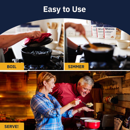 4Patriots 4-Week Survival Food Kit: Emergency Food Supply Designed to Last 25 Years, 192 Servings