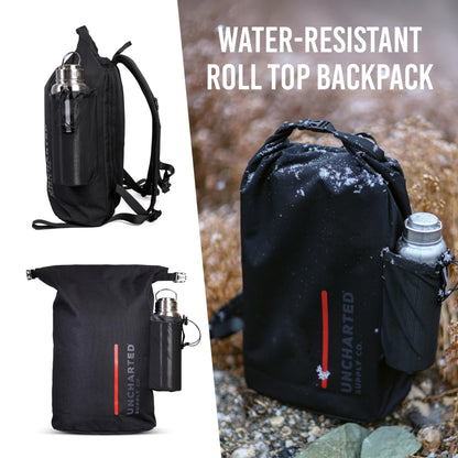 Emergency Survival Kit – Seventy2 Core by Uncharted Supply Co, Waterproof Backpack Bug-Out Bag with First Aid, Tools, Hydration & Warmth