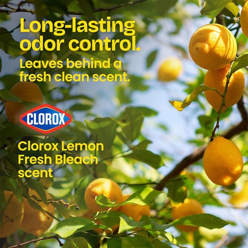 Glad Medium Trash Bags - 8 Gallon Lemon Fresh Bleach Garbage Bags | Odor-Resistant with Drawstring, 80 Count