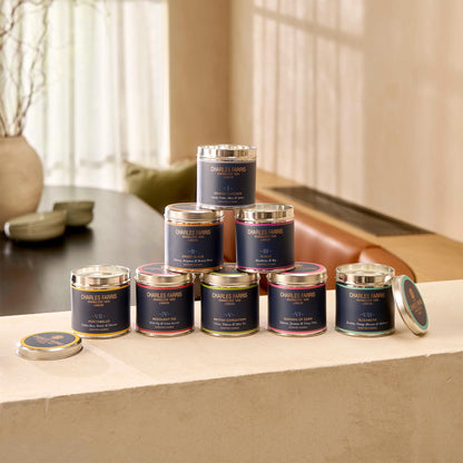 Charles Farris Luxury Scented Candle – Tin, Hand-Poured, Long Lasting, Clean Burning, 300g / 10.5oz, Burns for up to 40 Hours, Made in England – Orange Blossom, Jasmine & Green Mulberry – Elizabeth