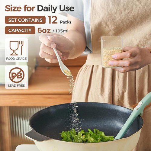 ComSaf Bamboo Spice Rack - 3-Tier Organizer with 12 Glass Jars & Labels for Kitchen Pantry