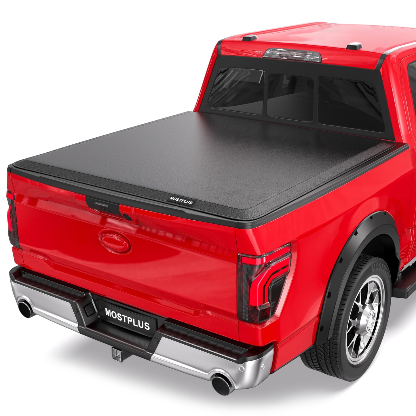 MOSTPLUS 5.5FT Roll-Up Soft Vinyl Truck Bed Tonneau Cover Compatible for Ford F150 F-150 2009-2025 2026 Short Bed On Top (67Inch)