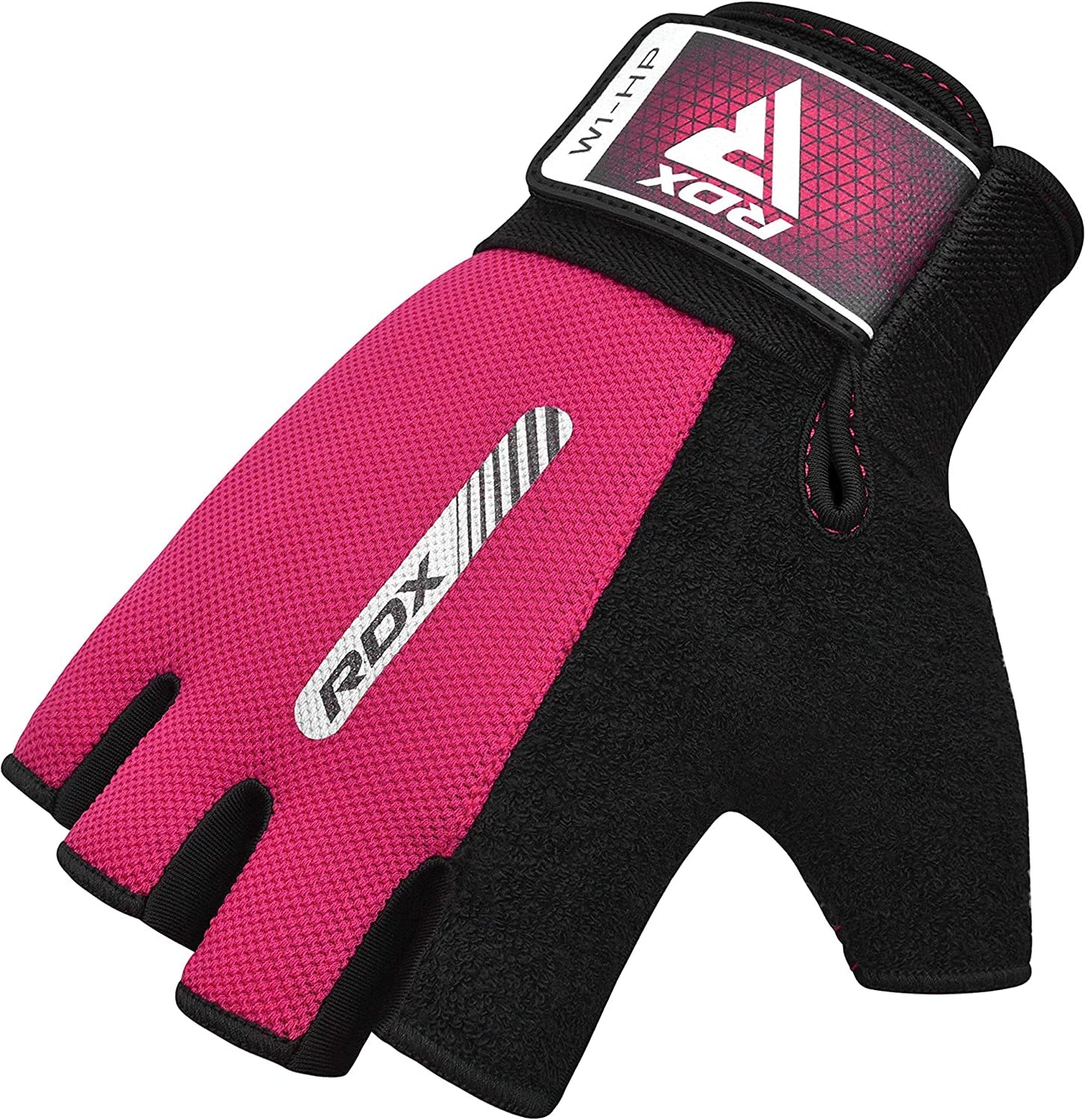 RDX Weight Lifting Gloves Gym Fitness Workout, Anti Slip Padded Full Palm Protection, Ultra Ventilated, Bodybuilding Strength Training HIIT WOD Exercise, Half Finger Men Women Cycling Rowing Climbing