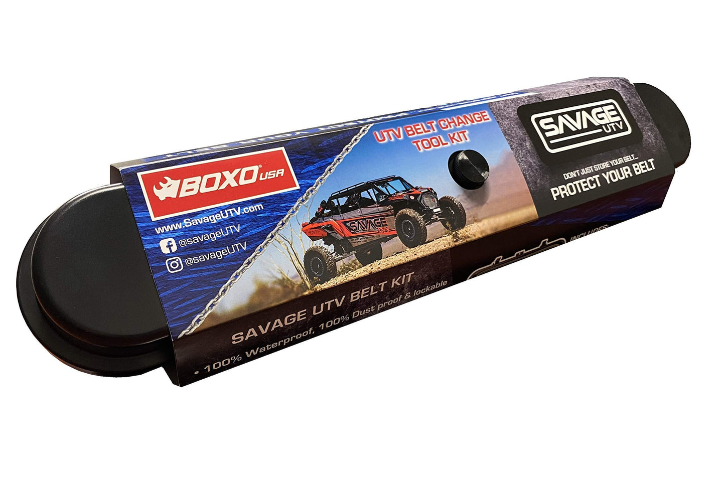 Savage Boxo Tool Kit. UTV Belt Storage Case with the BOXO USA tools to change your OEM Belt for Polaris and CanAm SXS