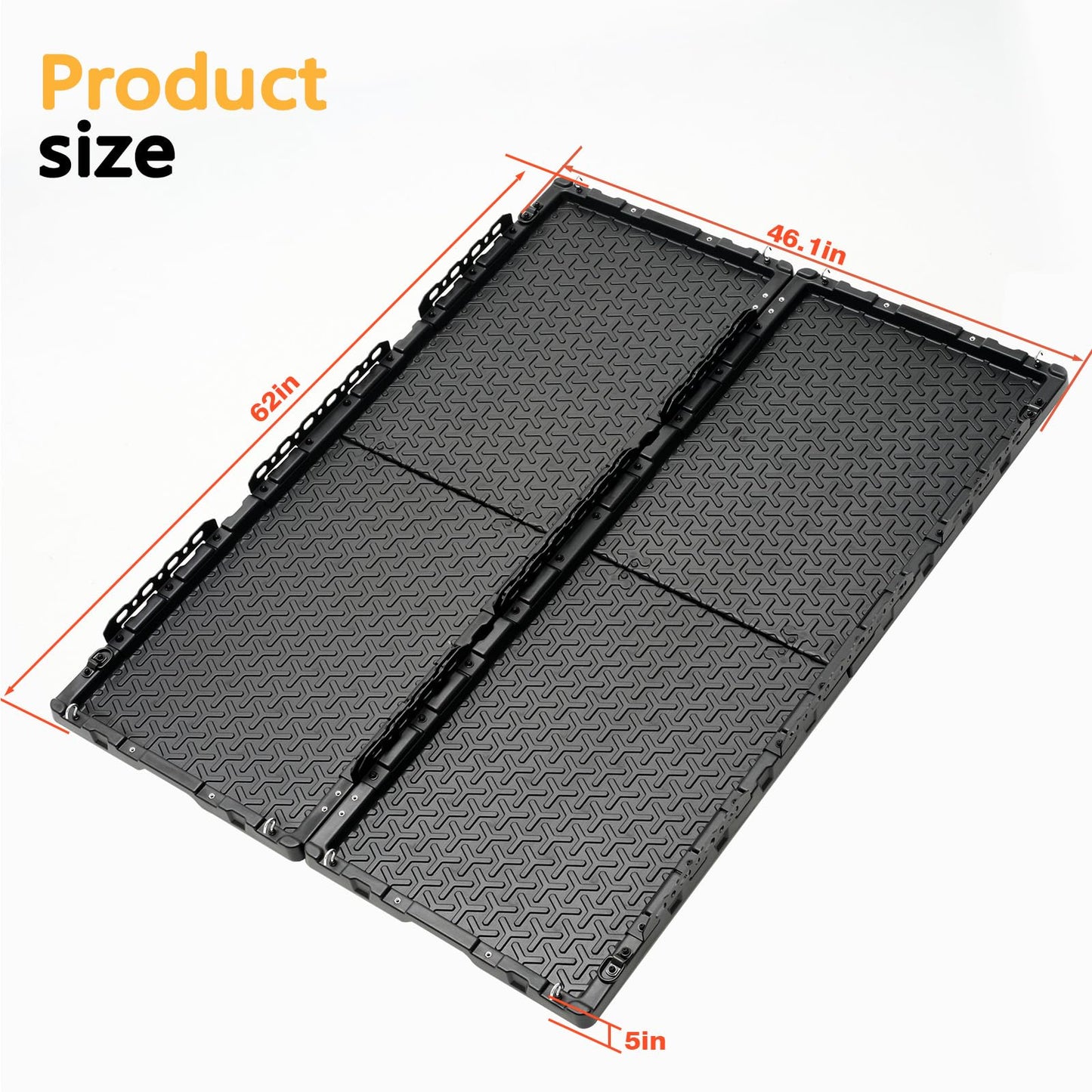 KOKSHELY Heavy-Duty Dual-Wall Sliding Truck Bed Cargo Tray with Wheels, Truck Bed Slide-Out Truck Bed Cargo Tray for Long Beds, Truck Bed Organizer Tray, Fits Most Full-Size Pickups