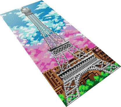 Pix Brix Pixel Art kit Puzzle Bricks - Eiffel Tower 12750 Pieces - Patented Colorful Building Bricks Create 2D and 3D Builds Without Water Iron or Glue - Stem Toys for Adults and Kids