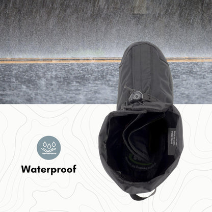 NEOS 10" Villager Mid All-Season Nylon Overboots, Black, Size Medium, Wind Resistant and Waterproof Boot Covers, Lightweight, Comfortable Fit, No-Slip Superlight Outsole