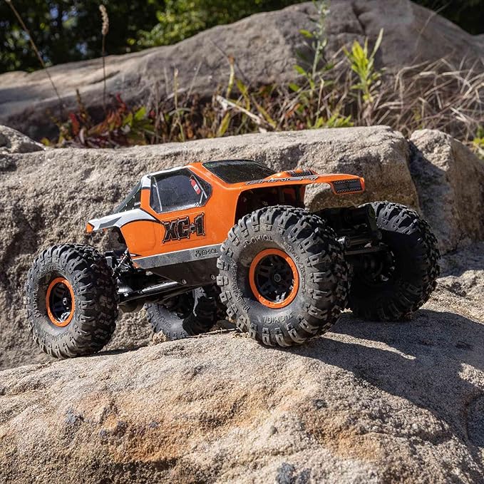 Axial RC Truck 1/24 AX24 XC-1 4WS Crawler Brushed RTR (Includes Everything Needed No Other purchases Required) Orange AXI00003T2