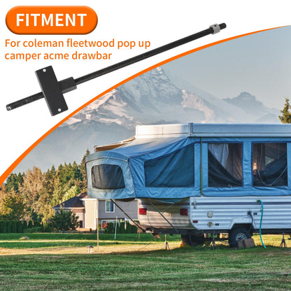 AUTOVIC Pop Up Camper Acme Drawbar Kit with Nut and Threaded Rod，Acme Nut Whiffle Tree for Coleman Fleetwood Pop-Up Camper Lift Systems Pop up Camper Accessories for Pop Up Tent Camper Lift