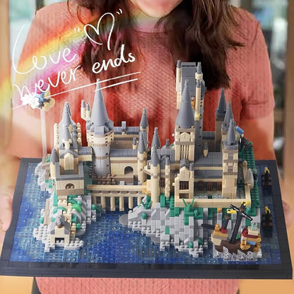 2900+PCS Micro Mini Hog Magic Castle Building Blocks Model SetCreative Ideals Harry Tower ArchitectureUnique Present for 14+ Kids or Adults