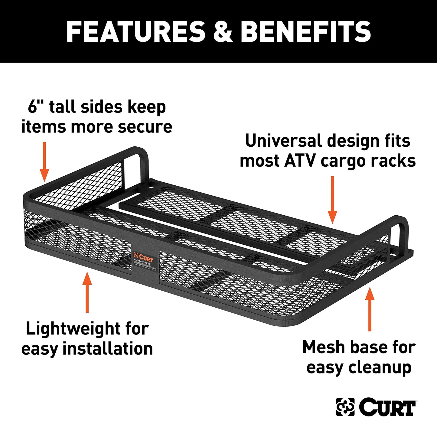Curt Manufacturing 18101 Basket Style Cargo Carrier