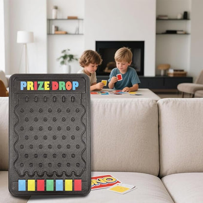 iElyiEsy 31x21 Prize Drop Plinko Board Game Outdoor with Foldable Stand and 10 Customizable Playing Pucks 7 grids- Perfect for Carnival Tradeshow &amp Party Fun &amp Exciting (Prize Drop)