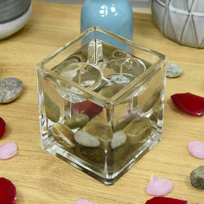 Zest Candle 12-Piece Floating Candles, 1.75-Inch, Clear Gel