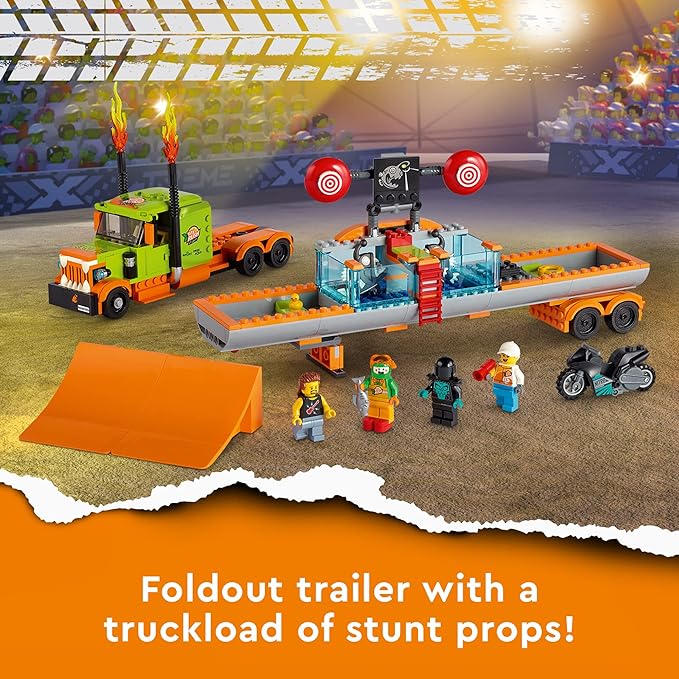 Lego City Stunt Show Truck 60294 Building Kit (420 Pieces)