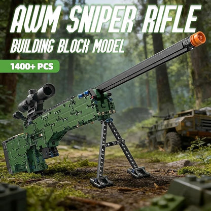 AWM Model Building Block Set 1400 Pcs Military Building Set Gift for Adults &amp Teens