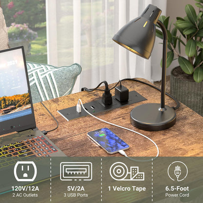 Besiost 32" Height Adjustable Standing Desk with Power Outlets - Manual Rolling Stand Up Desk with Wheels Small Portable Computer Desk Mobile Laptop Table with Storage Shelves for Home Office, Rustic