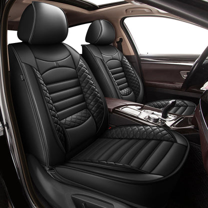 JIAMAOXIN Car Seat Covers fit for Ford Expedition 2011-2025 2026: Leather Front Seat Covers Waterproof Automotive Seat Protector (2 Seats, Black)