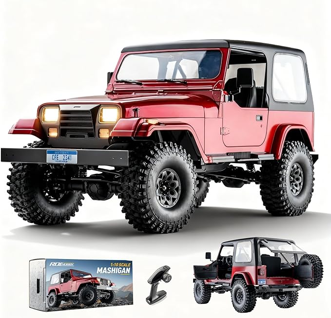 Rochobby BEEZRC 1/10 mashigan RC Rock Crawler for Adults 4WD Off-Road Remote Control Truck Hobby Grade RC Crawler RS Need to Complete