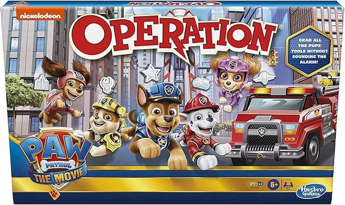 Operation Game: Paw Patrol The Movie Edition Board Game for Kids Ages 6 and Up Nickelodeon Paw Patrol Game for 1 or More Players