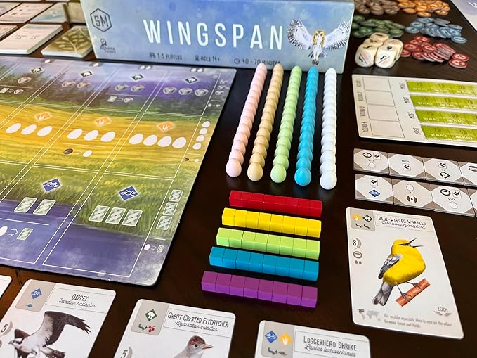 Stonemaier Games: Wingspan (Base Game) by Elizabeth Hargrave | A Relaxing Award-Winning Strategy Board Game About Collecting Birds for Adults and Family | 1-5 Players 70 Mins