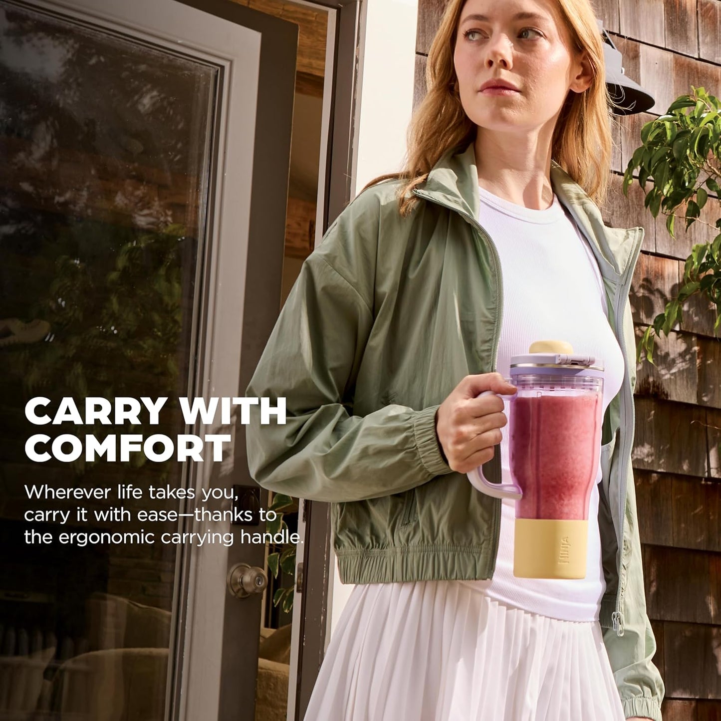 Ninja Blendboss™ Personal Blender - Smoothies & Frozen Drinks | 26oz Tumbler with Leak-Proof Lid & Straw | Auto-iQ Technology