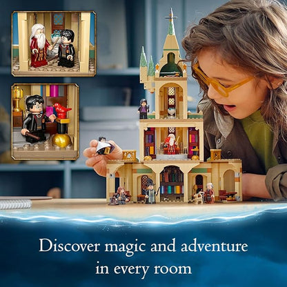 LEGO Harry Potter Hogwarts: Dumbledore’s Office 76402 Castle Toy Set with Sorting Hat Sword of Gryffindor and 6 Minifigures for Kids Aged 8 Plus
