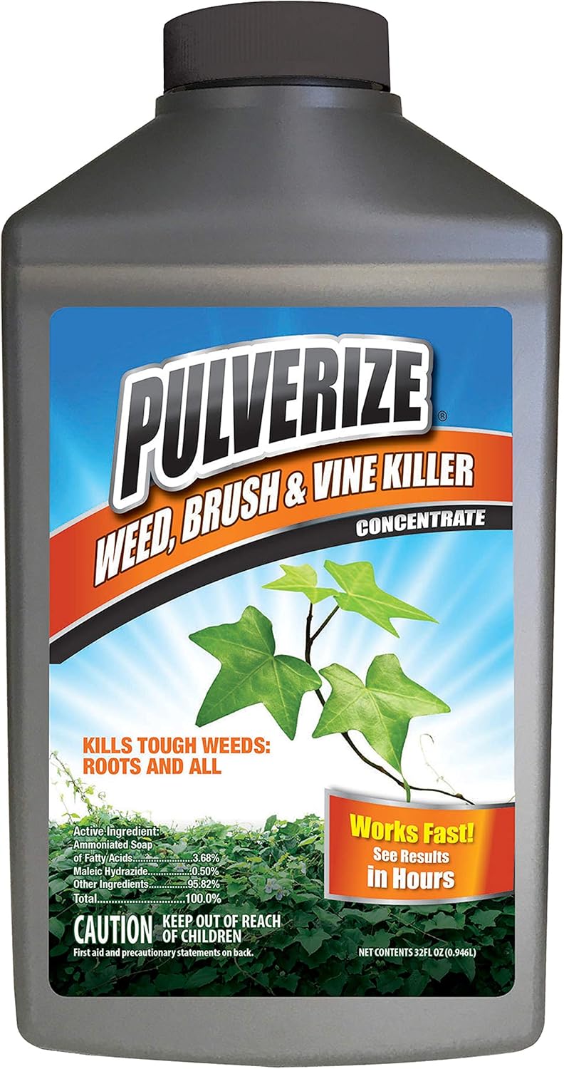 Pulverize Weed Brush & Vine Killer - Fast Acting, Non-Staining Herbicide for Poison Ivy & Weeds | 32 oz.