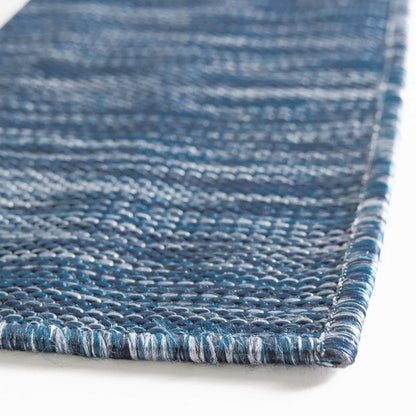 Unique Loom Outdoor Collection Area Rug - Anguilla (7' 1' x 10' Rectangle, Blue/ Ivory)