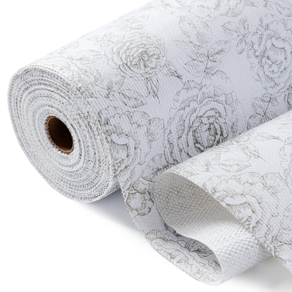 Shelf Drawer Liner for Kitchen Cabinets Non Adhesive, 11.8" x 20FT Slip Resistant Strong Grip Thickened Cabinet Liners for Shelves, Non Slip Plastic Shelving Paper for Cupboard, Dresser, Pantry, Rose