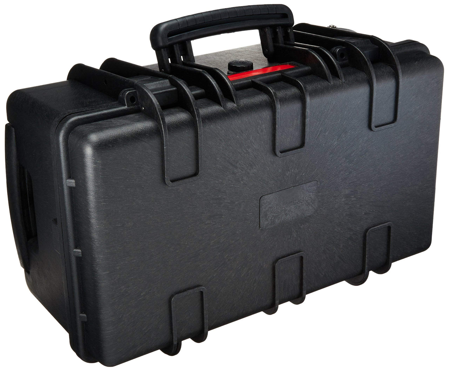 Amazon Basics Hard Protective Camera Case with Wheels, Large, Black, 22"L x 14"W x 9.8"H