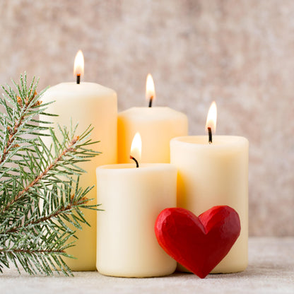 Unscented Pillar Candles - Set of 4 White Pillar Candles - 3x9 Slow Burning Large Candles for Weddings & Table Centerpieces, PARNOO