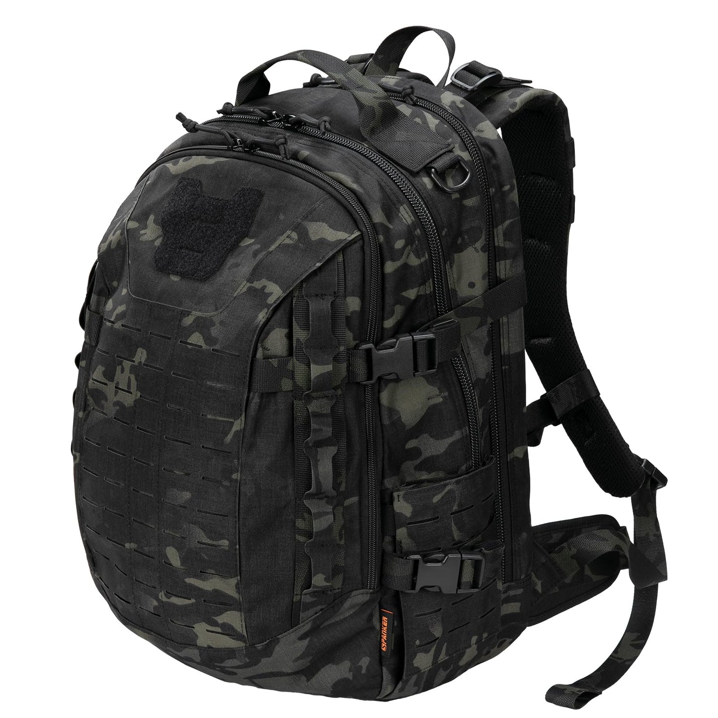EXCELLENT ELITE SPANKER 40L Tactical Military Backpack for Men and Women Large Rucksack Assault Pack Bag for Outdoor Camping, Hiking,Travel Backpacking(Multicam Black)
