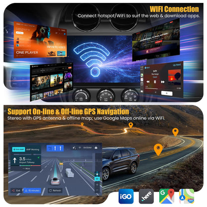 8 Core 6GB+128GB Car Radio for for Jeep Patriot Compass 2010-2016,10.2 Inch QLED Touch Screen Car Stereo with Carplay&Android Auto,WiFi,GPS Navigation,Bluetooth,FM&AM Radio,Android 15