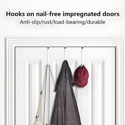 Kryoflare Black Wreath Hanger for Front Door, Metal Wreath Hooks Holder Over The Door Wreath Hanger for Hanging Christmas Decorations Decor