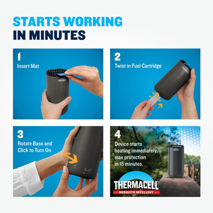 Thermacell Fuel-ZoneGuard Mosquito Repellent Refill; 15-Foot Zone of Scientifically Proven Outdoor Protection; Fuel-Powered; Patio Shield; 300-Hr Refill; Bug Spray Alternative; Scent Free; DEET-Free