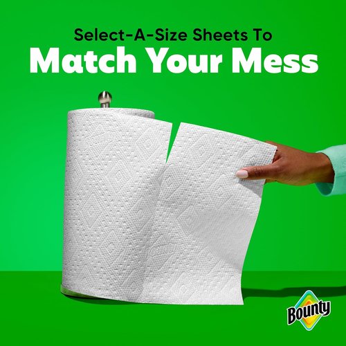 Bounty Select-A-Size Paper Towels - White, 2 Triple Rolls for Superior Absorbency