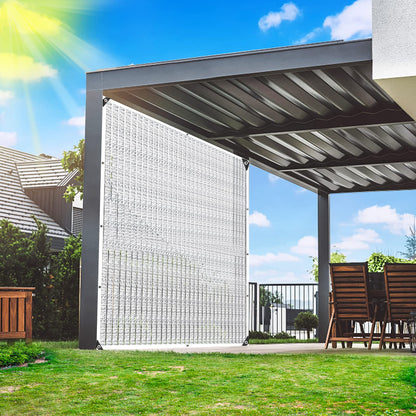 Shade Cloth - 80% Garden Shade Cloth, Mesh Tarp - for Greenhouse Plants Patio Sun Shade - for Cars Pergola Chicken Coops Dogs with Grommets Outdoor, Durable Shade Covers