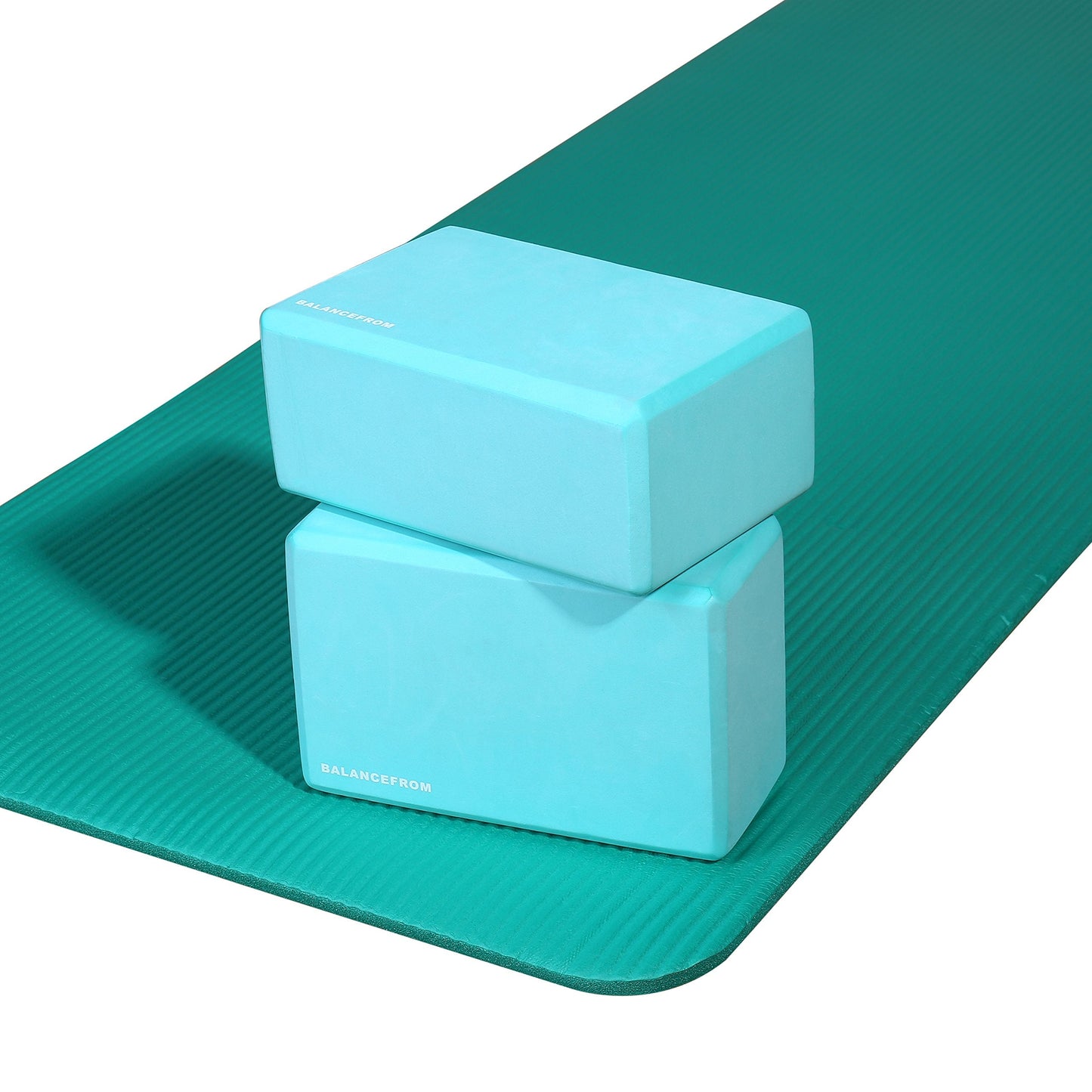 Fitvids Set of 2 High Density Yoga Blocks, 9"x6"x4" Each, Pair, Multiple Colors