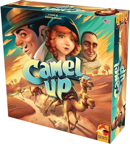 Camel Up (Second Edition) - Exciting Camel-Racing Betting Strategy Game! Fun Family Game for Kids &amp Adults Ages 8+ 3-8 Players 30-45 Minute Playtime Made by Eggertspiele