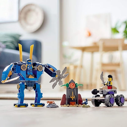 LEGO NINJAGO Legacy Jay’s Electro Mech 71740 Ninja Toy Building Kit Featuring Collectible Minifigures Great Gift for Kids Aged 4 and Up Who Love Imaginative Toys New 2021 (106 Pieces)
