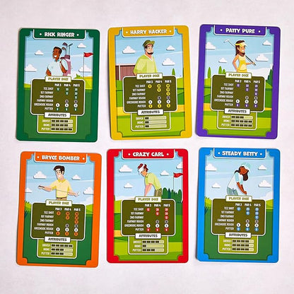 Hackers &amp Bombers Golf Themed Board Game - Play Golf Without Leaving The House - Play as Different Characters - Roll The Dice and Play The Course