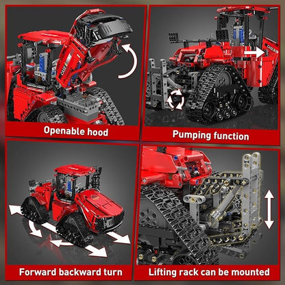 Mould King 18020 Technik Crawler Tractor Building Sets APP Programmable Construction Large Vehicle Model Set Tracked Tractor Building Kits Gift Toy for 14+ Adult/Teens/Enthusiasts(1769 Pcs)