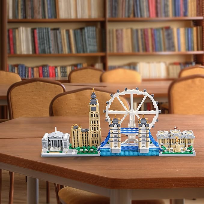 New Architecture London Skyline Building Set - Fun &amp Satisfying Model Kit with 3430pcs - Gift for Adults 14+ - Micro Mini Blocks